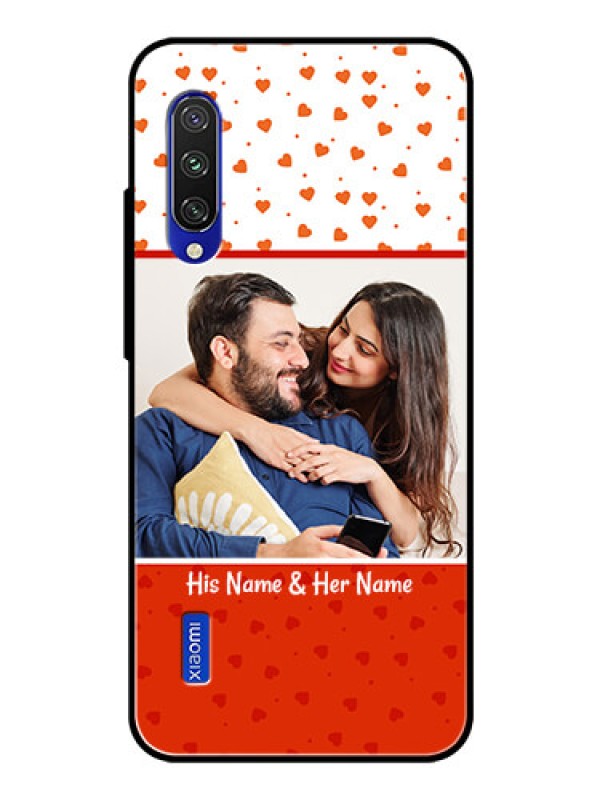 Custom Xiaomi Mi A3 Custom Glass Phone Case  - Orange Love Symbol Design