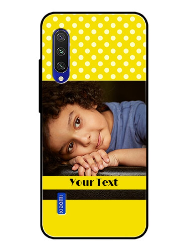 Custom Xiaomi Mi A3 Custom Glass Phone Case  - Bright Yellow Case Design