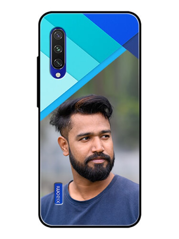 Custom Xiaomi Mi A3 Custom Glass Phone Case  - Blue Pattern Design