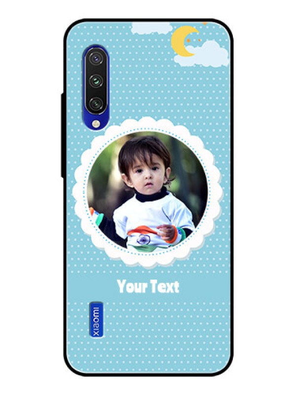 Custom Xiaomi Mi A3 Personalised Glass Phone Case  - Violet Pattern Design