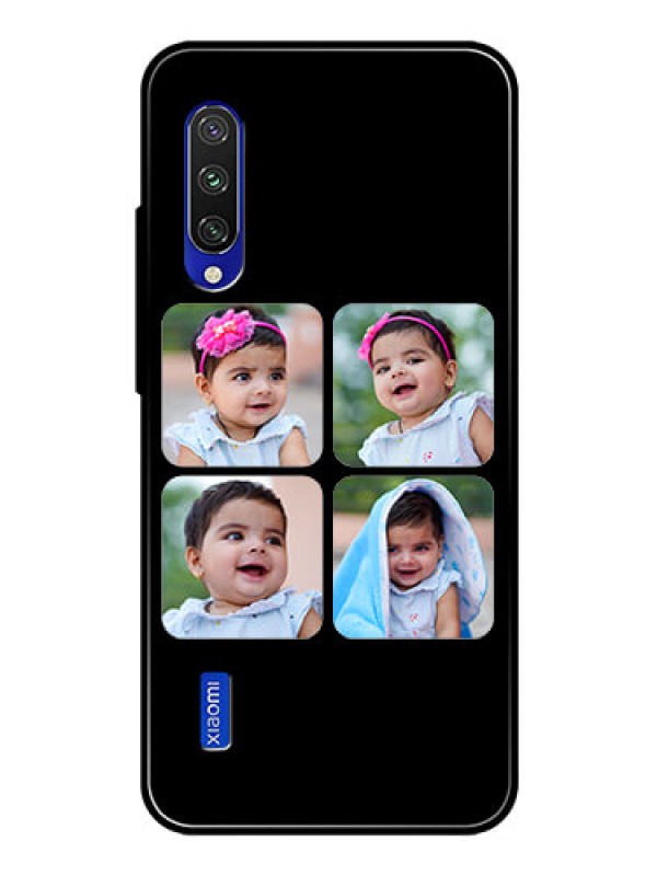 Custom Xiaomi Mi A3 Photo Printing on Glass Case  - Multiple Pictures Design
