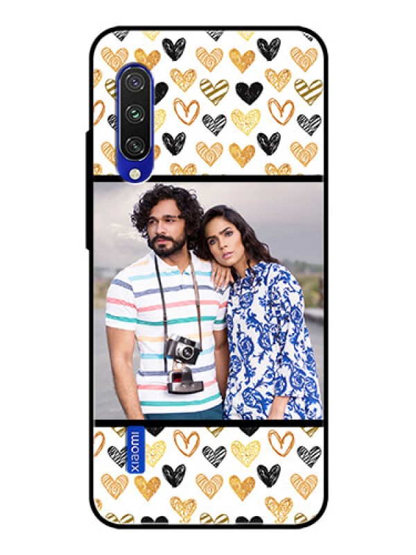 Custom Xiaomi Mi A3 Photo Printing on Glass Case  - Love Symbol Design