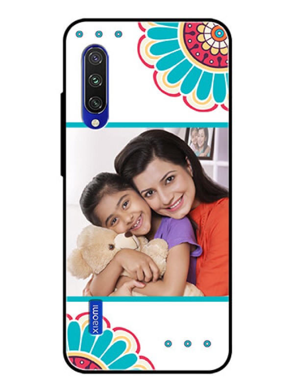 Custom Xiaomi Mi A3 Custom Glass Phone Case  - Flower Design