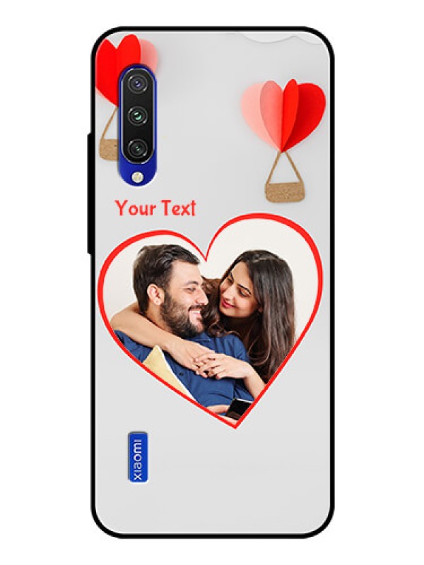 Custom Xiaomi Mi A3 Custom Glass Mobile Case  - Parachute Love Design