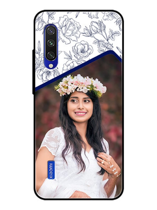 Custom Xiaomi Mi A3 Personalized Glass Phone Case  - Premium Floral Design