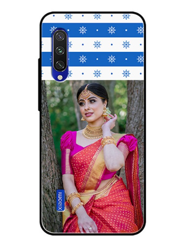 Custom Xiaomi Mi A3 Photo Printing on Glass Case  - Snow Pattern Design