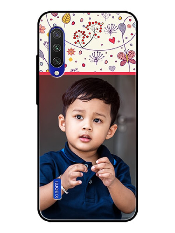 Custom Xiaomi Mi A3 Custom Glass Mobile Case  - Premium Floral Design