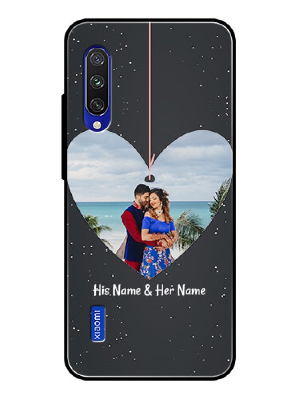 Custom Xiaomi Mi A3 Custom Glass Phone Case  - Hanging Heart Design