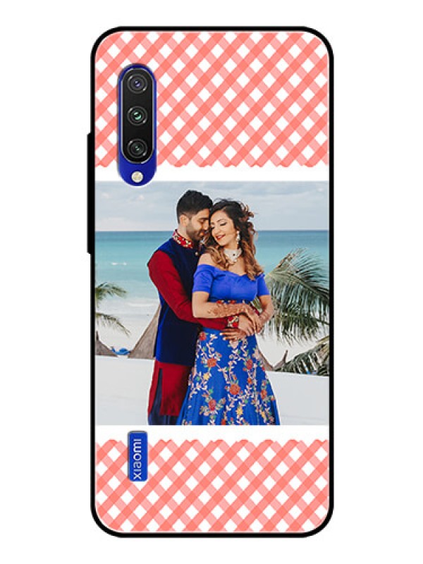 Custom Xiaomi Mi A3 Personalized Glass Phone Case  - Pink Pattern Design