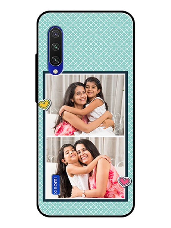 Custom Xiaomi Mi A3 Custom Glass Phone Case  - 2 Image Holder with Pattern Design