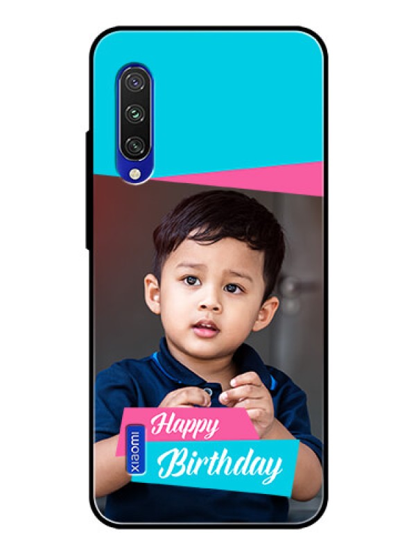 Custom Xiaomi Mi A3 Personalized Glass Phone Case  - Image Holder with 2 Color Design