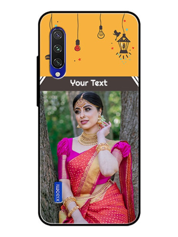 Custom Xiaomi Mi A3 Custom Glass Mobile Case  - with Family Picture and Icons 