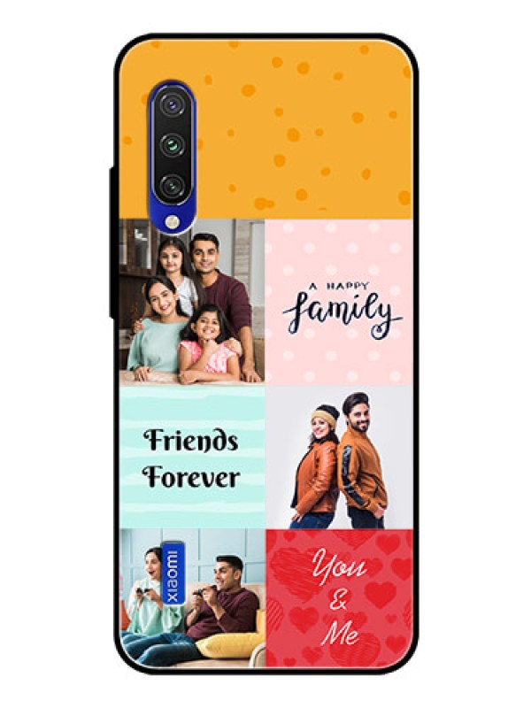 Custom Xiaomi Mi A3 Personalized Glass Phone Case  - Images with Quotes Design