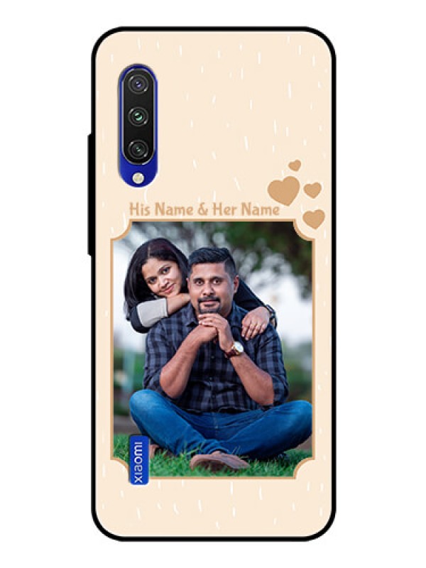 Custom Xiaomi Mi A3 Custom Glass Phone Case  - with confetti love design 