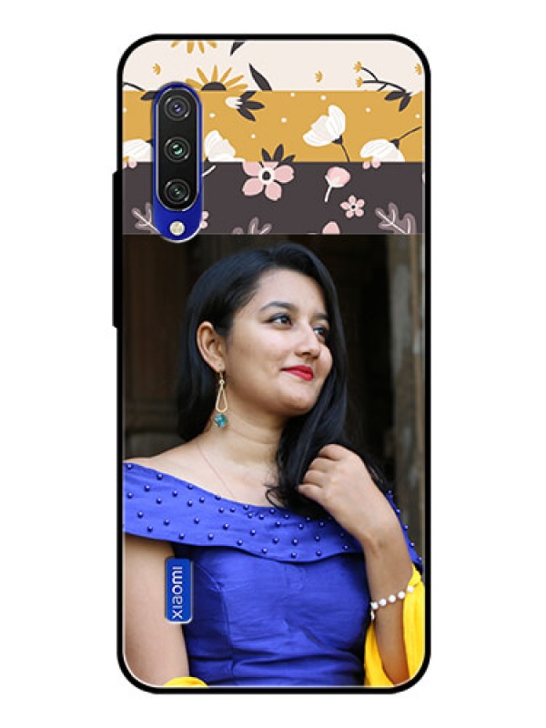 Custom Xiaomi Mi A3 Custom Glass Phone Case  - Stylish Floral Design