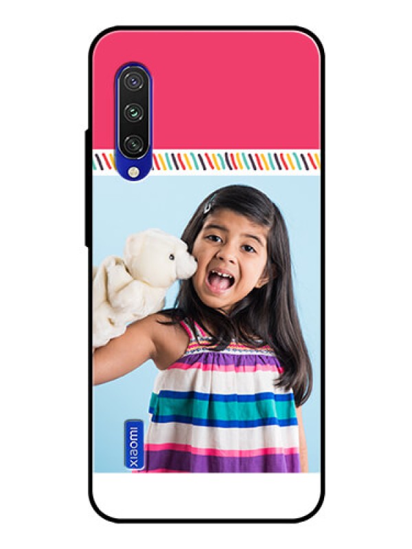 Custom Xiaomi Mi A3 Personalized Glass Phone Case  - Line art design