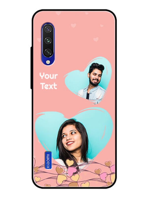 Custom Xiaomi Mi A3 Custom Glass Mobile Case  - Love Doodle Design
