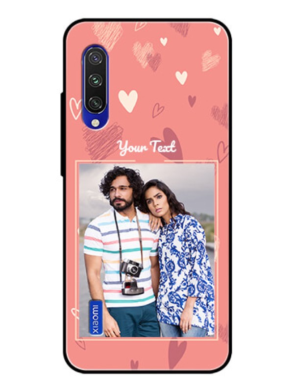 Custom Xiaomi Mi A3 Custom Glass Phone Case  - Love doodle art Design