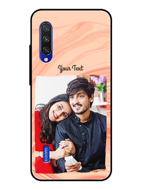 Custom Xiaomi Mi A3 Personalized Glass Phone Case  - Marble Texture Design