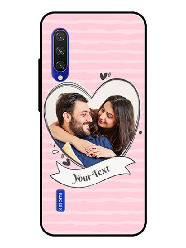 Custom Xiaomi Mi A3 Custom Glass Phone Case  - Vintage Heart Design