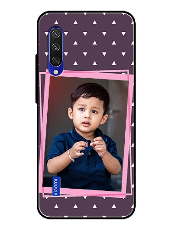 Custom Xiaomi Mi A3 Custom Glass Mobile Case  - Triangle Pattern Dotted Design