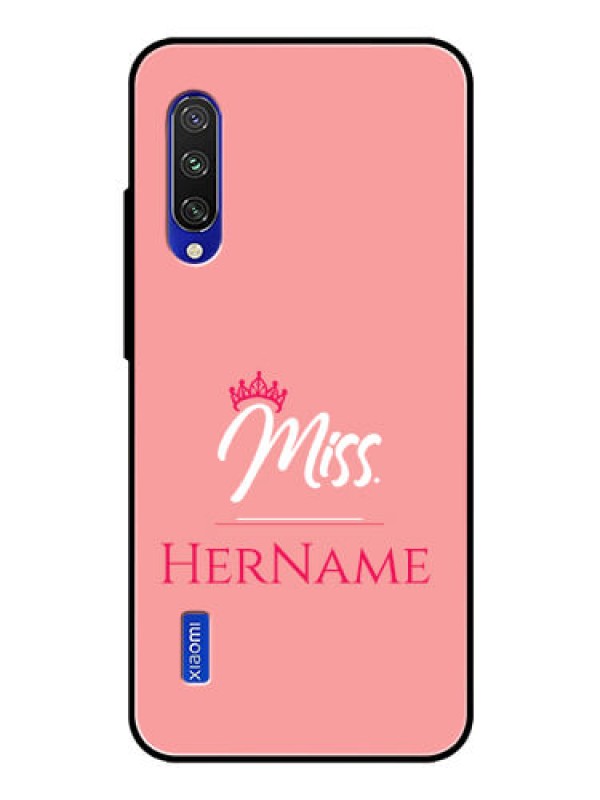 Custom Mi A3 Custom Glass Phone Case Mrs with Name