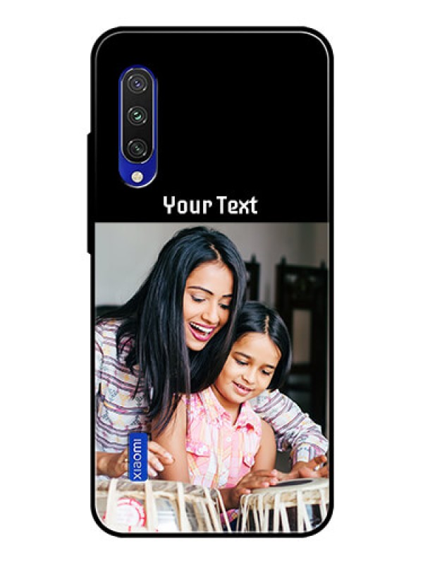 Custom Mi A3 Photo with Name on Glass Phone Case