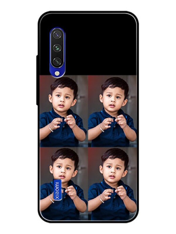 Custom Mi A3 4 Image Holder on Glass Mobile Cover