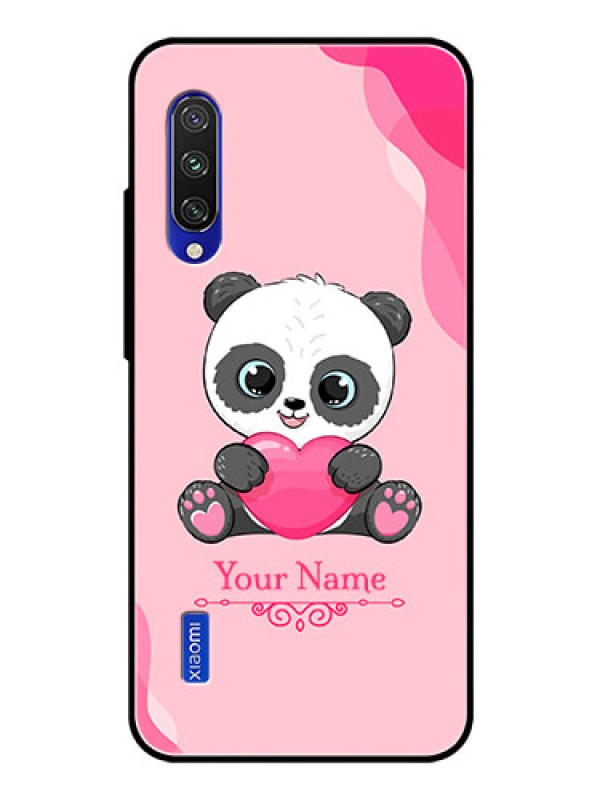 Custom Xiaomi Mi A3 Custom Glass Mobile Case - Cute Panda Design