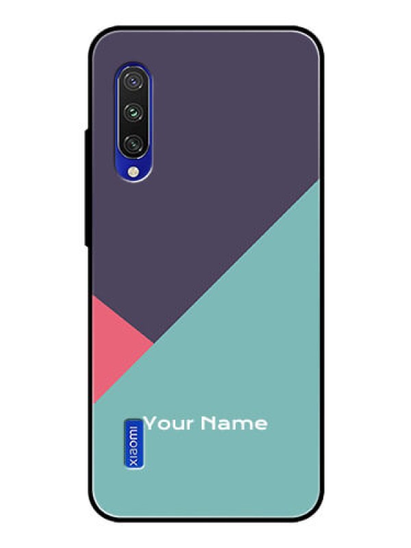 Custom Xiaomi Mi A3 Custom Glass Mobile Case - Tri Color abstract Design