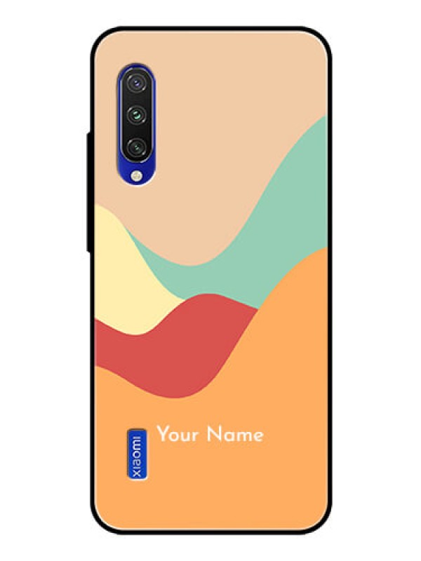 Custom Xiaomi Mi A3 Personalized Glass Phone Case - Ocean Waves Multi-colour Design