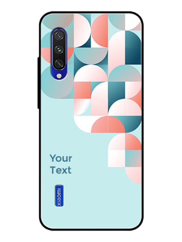 Custom Xiaomi Mi A3 Custom Glass Phone Case - Stylish Semi-circle Pattern Design