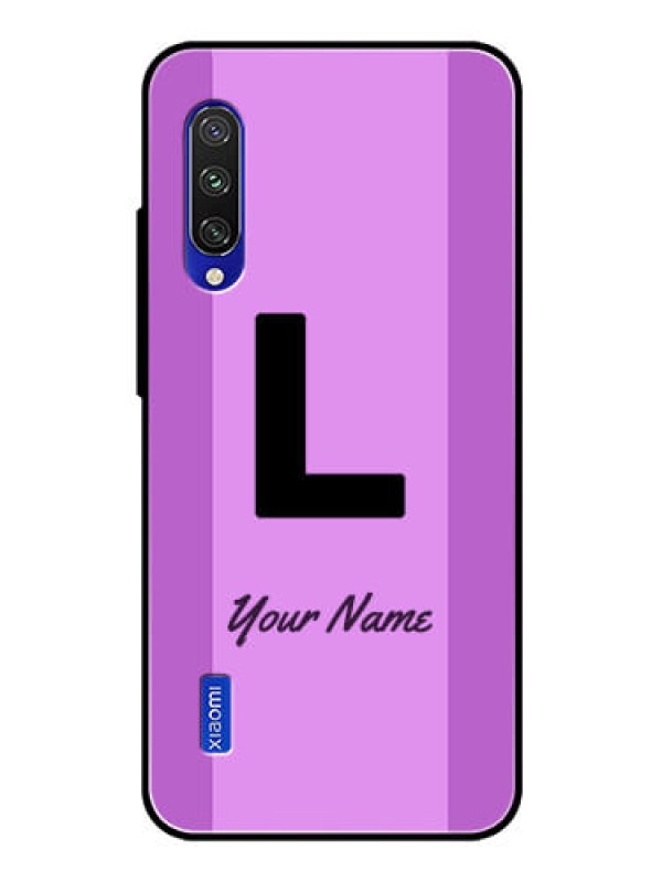 Custom Xiaomi Mi A3 Custom Glass Phone Case - Tricolor custom text Design