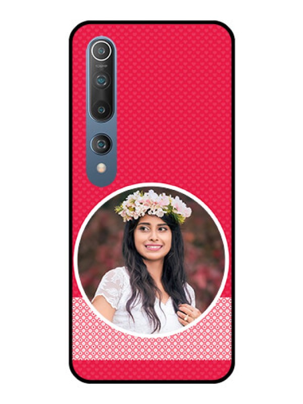 Custom Mi 10 Personalised Glass Phone Case  - Pink Pattern Design