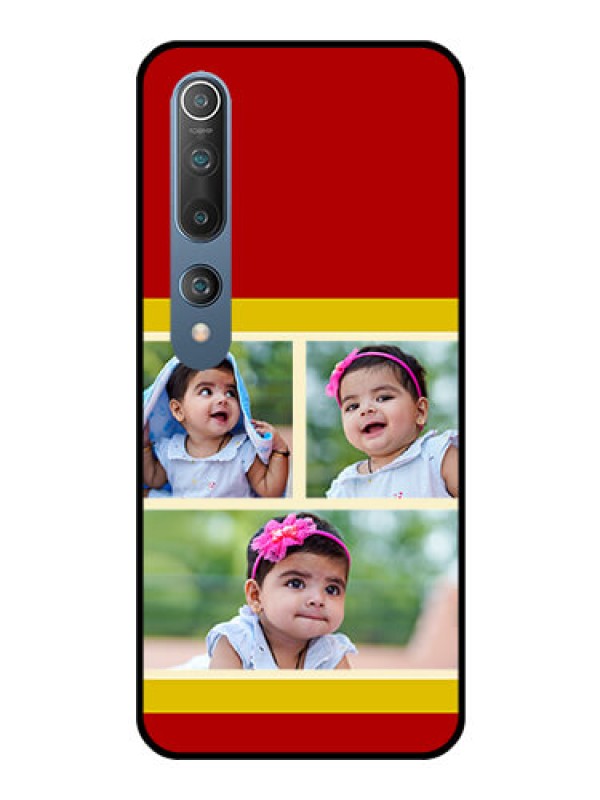 Custom Mi 10 Custom Glass Mobile Case  - Multiple Pic Upload Design