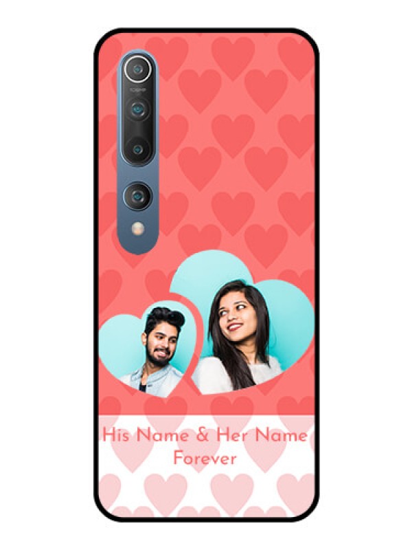 Custom Mi 10 Personalized Glass Phone Case  - Couple Pic Upload Design