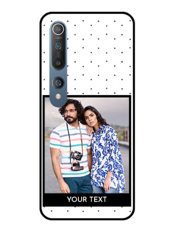 Custom Mi 10 Photo Printing on Glass Case  - Premium Design