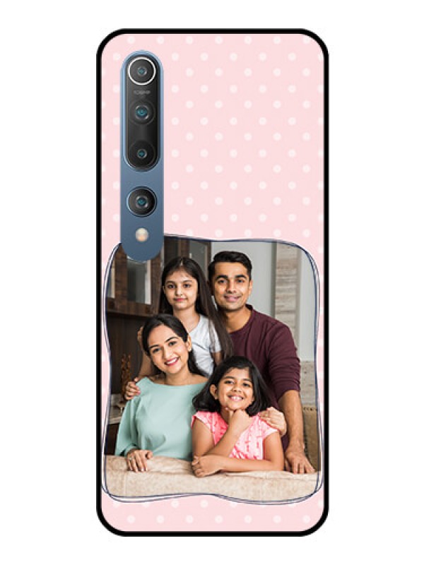 Custom Mi 10 Custom Glass Phone Case  - Family with Dots Design