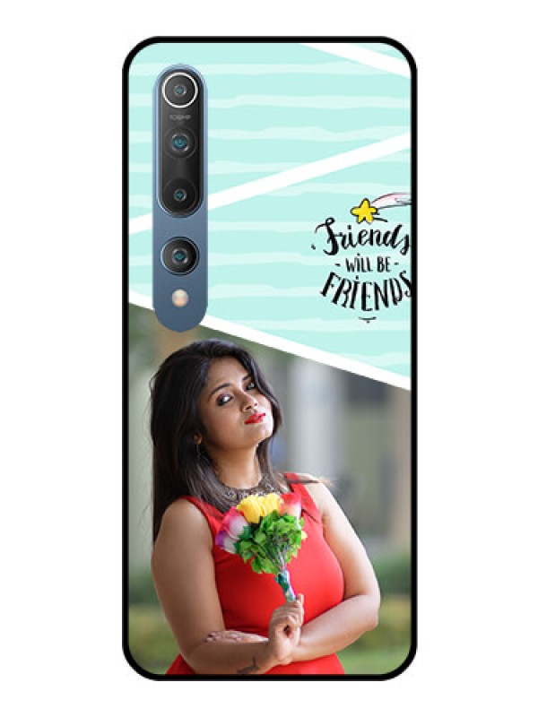 Custom Mi 10 Custom Glass Phone Case  - Friends Picture Icon Design