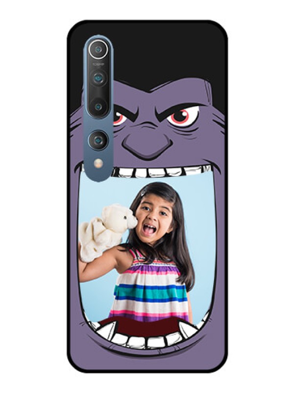 Custom Mi 10 Custom Glass Phone Case  - Angry Monster Design