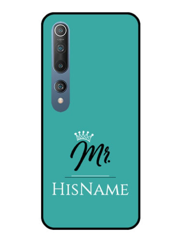 Custom Mi 10 Custom Glass Phone Case Mr with Name