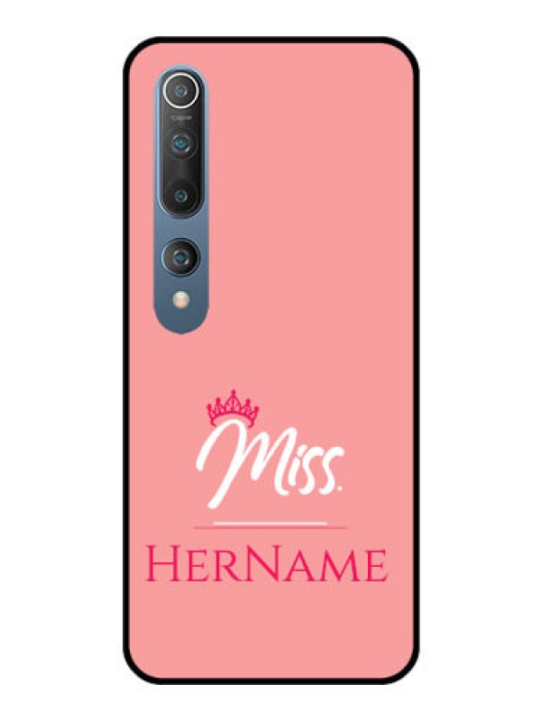 Custom Mi 10 Custom Glass Phone Case Mrs with Name
