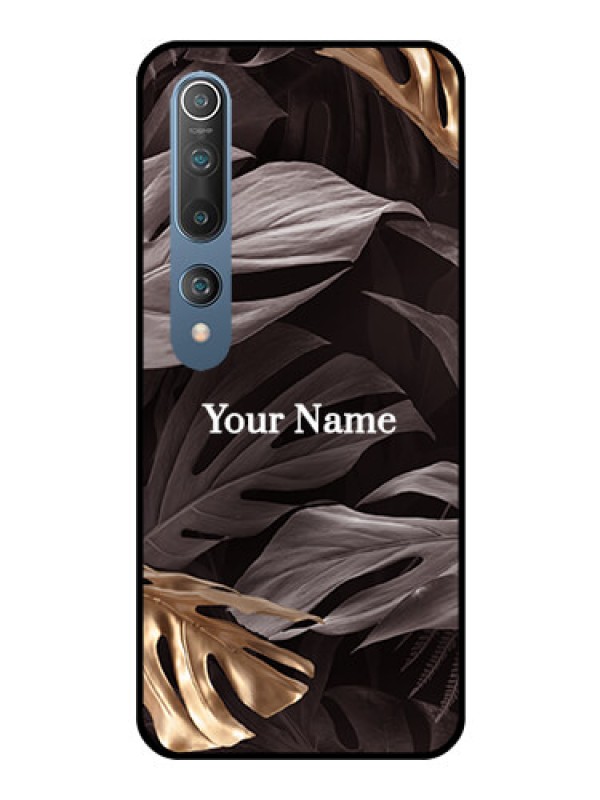 Custom Xiaomi Redmi 10 5G Personalised Glass Phone Case - Wild Leaves digital paint Design