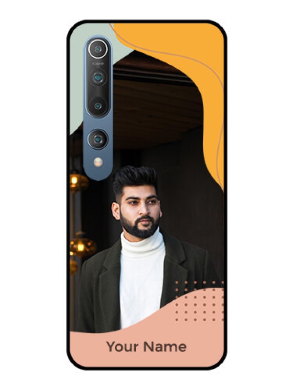 Custom Xiaomi Redmi 10 5G Personalized Glass Phone Case - Tri-coloured overlay design