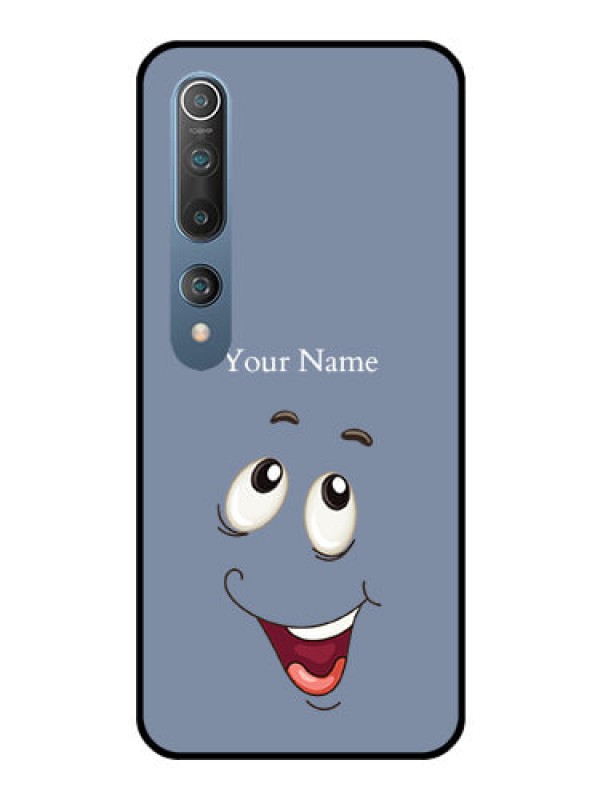 Custom Xiaomi Redmi 10 5G Photo Printing on Glass Case - Laughing Cartoon Face Design