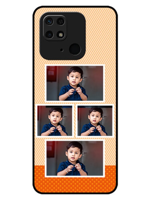 Custom Redmi 10  Power Photo Printing on Glass Case - Bulk Photos Upload Design