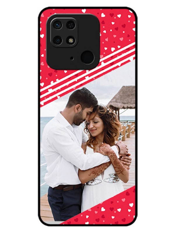 Custom Redmi 10  Power Custom Glass Mobile Case - Valentines Gift Design