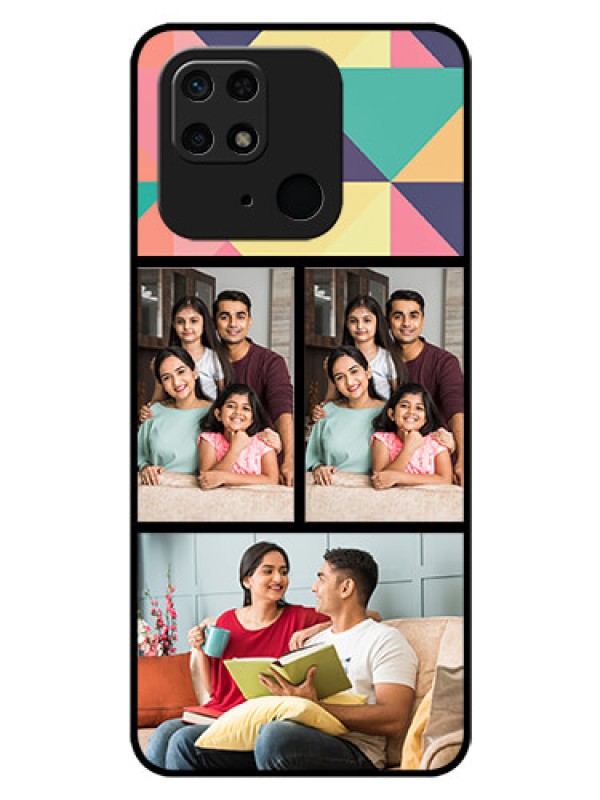 Custom Redmi 10  Power Custom Glass Phone Case - Bulk Pic Upload Design