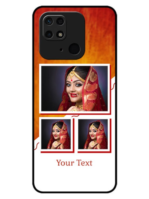 Custom Redmi 10  Power Custom Glass Phone Case - Wedding Memories Design