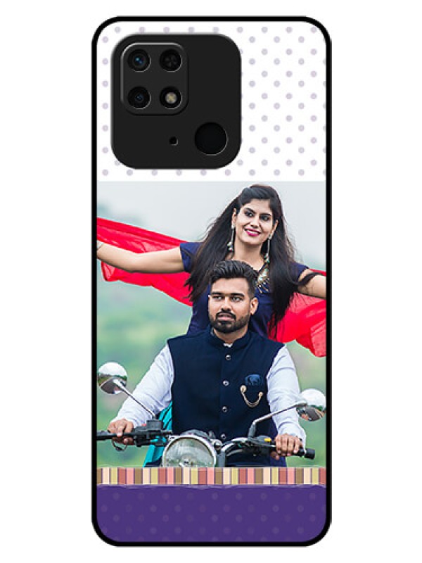 Custom Redmi 10  Power Photo Printing on Glass Case - Cute Family Design